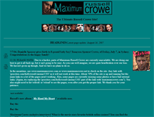 Tablet Screenshot of maximumcrowe.net